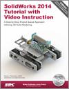 SolidWorks 2014 Tutorial with Video Instruction small book cover