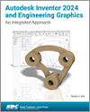 Autodesk Inventor 2024 and Engineering Graphics small book cover