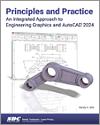 Principles and Practice An Integrated Approach to Engineering Graphics and AutoCAD 2024 small book cover