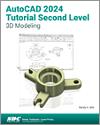 AutoCAD 2024 Tutorial Second Level 3D Modeling small book cover