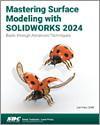 Mastering Surface Modeling with SOLIDWORKS 2024 small book cover