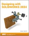 Designing with SOLIDWORKS 2024 small book cover