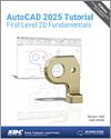 AutoCAD 2025 Tutorial First Level 2D Fundamentals small book cover