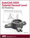 AutoCAD 2025 Tutorial Second Level 3D Modeling small book cover