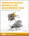Mastering Surface Modeling with SOLIDWORKS 2026 small book cover