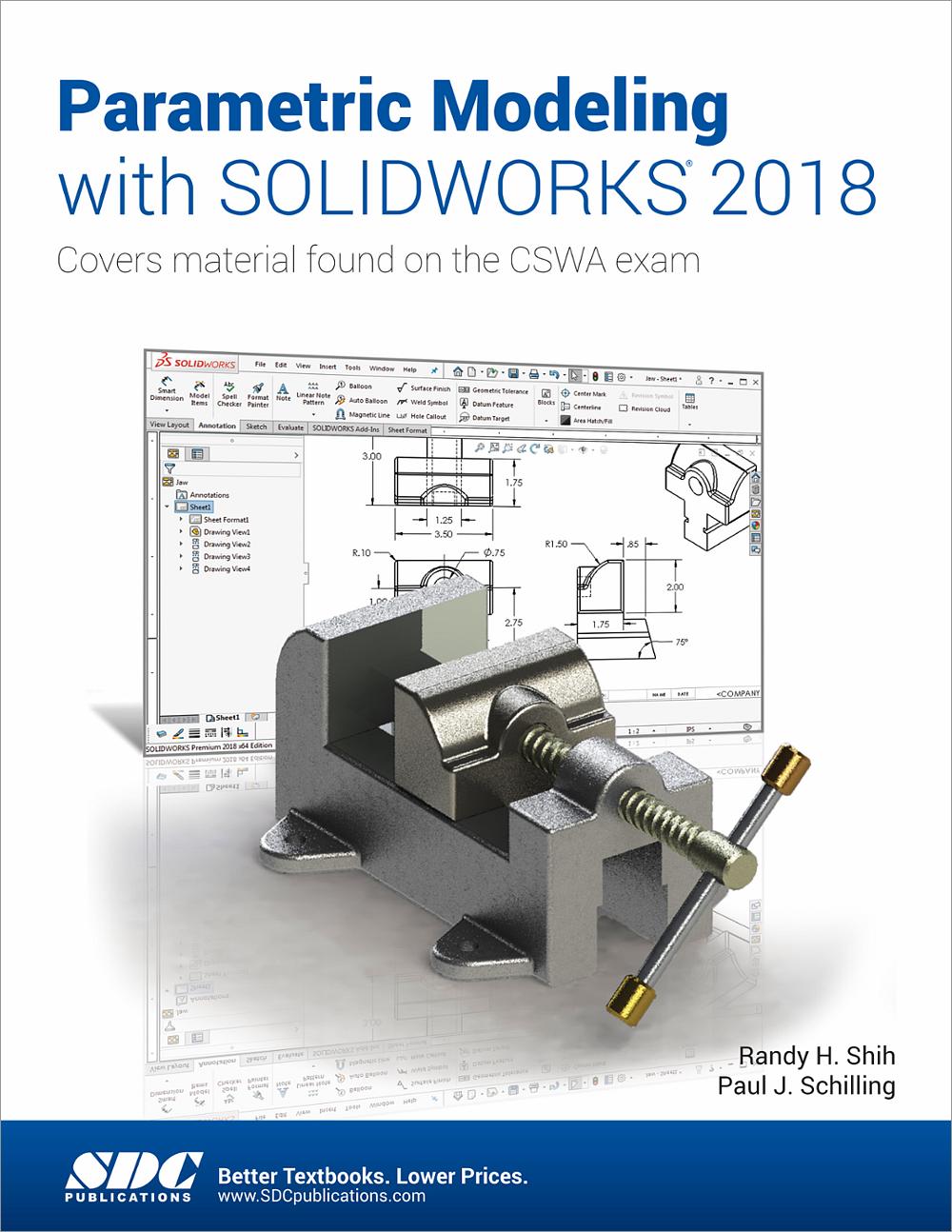 Parametric Modeling with SOLIDWORKS 2018, Book 9781630571412 SDC