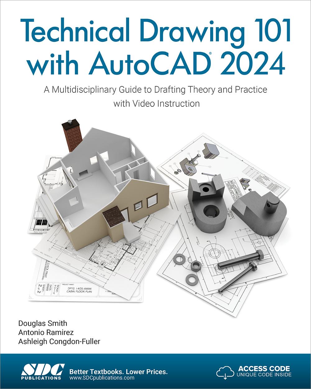 Engineering Graphics Essentials with AutoCAD 2024 Instruction, Book