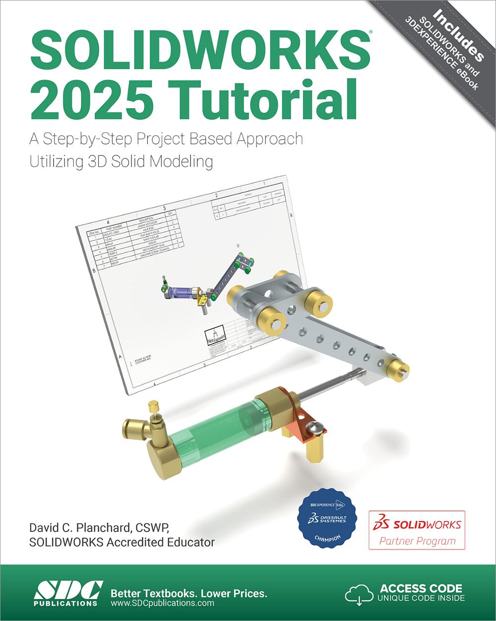 SOLIDWORKS 2025 Tutorial, Book 9781630576981 - SDC Publications