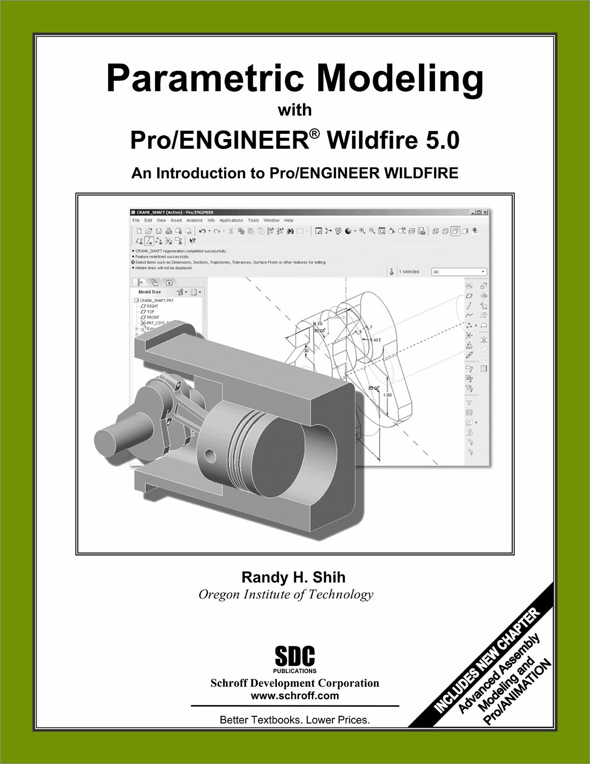 Parametric Modeling with Pro/ENGINEER Wildfire 5.0, Book 9781585035397 ...