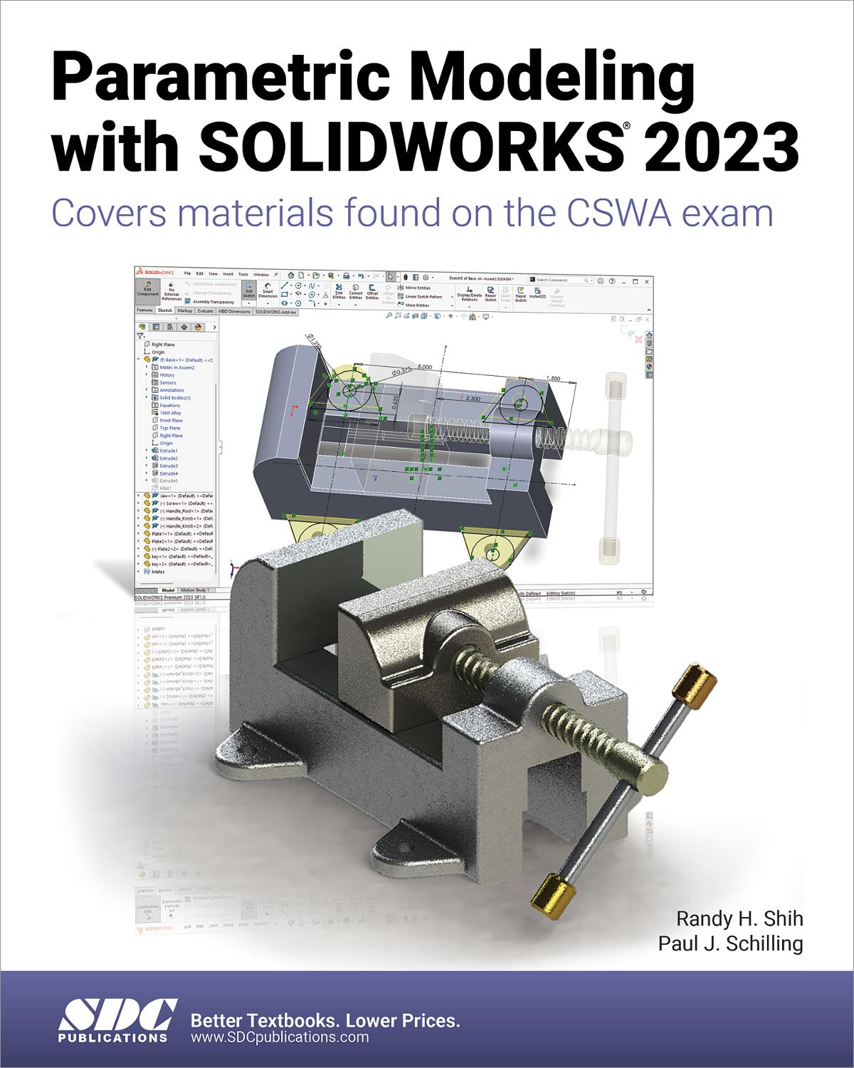 Parametric modeling with solidworks 2023 book 9781630575496 sdc
