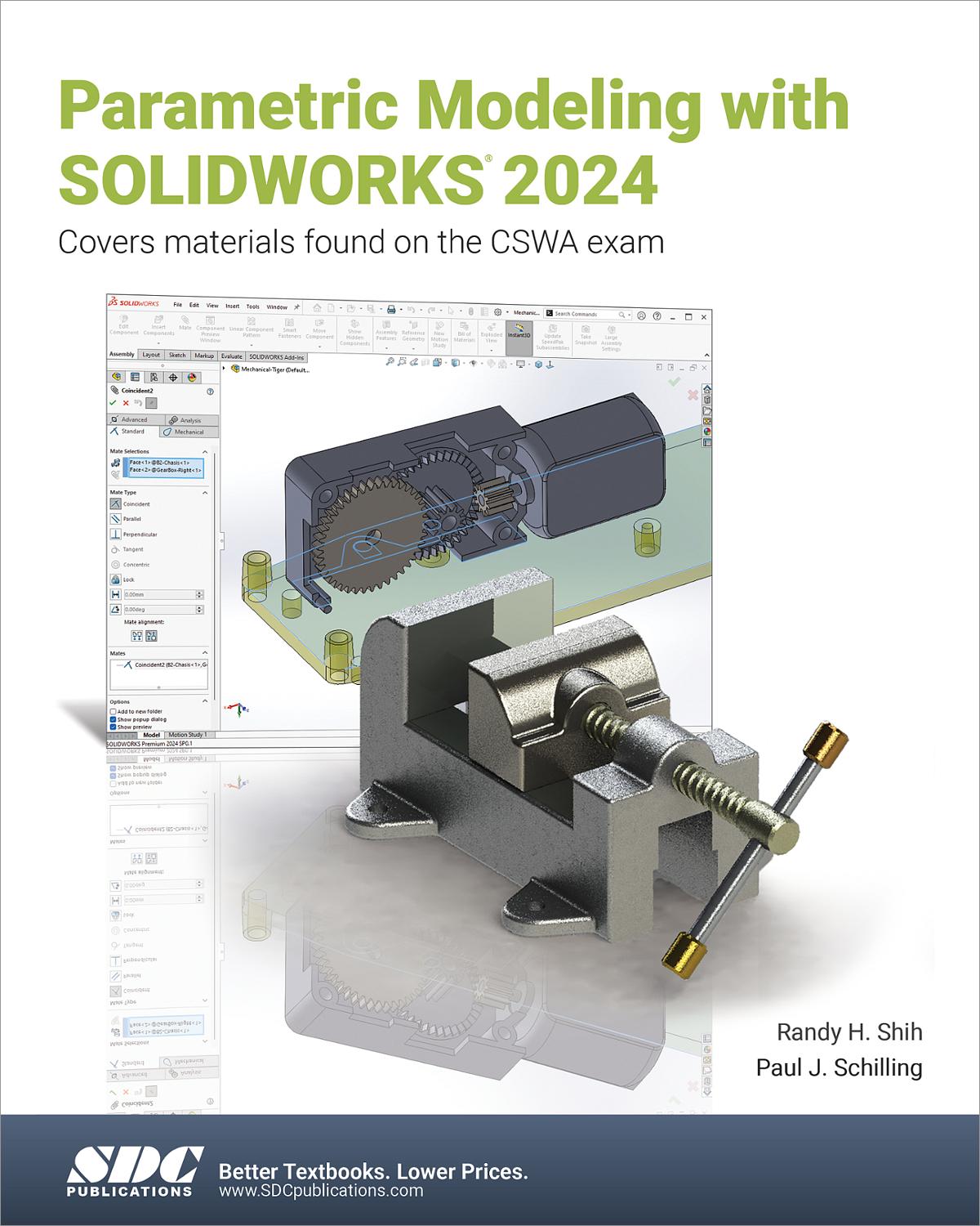 Parametric modeling with solidworks 2024 book 9781630576264 sdc