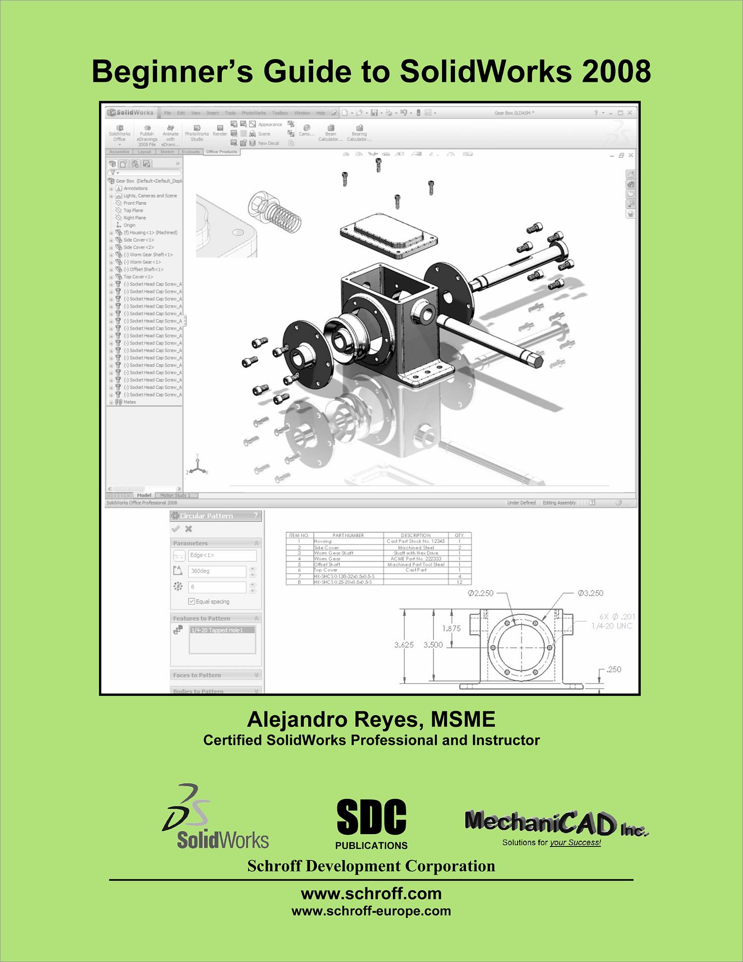 Beginner's Guide to SolidWorks 2008, Book 9781585034307 - SDC Publications