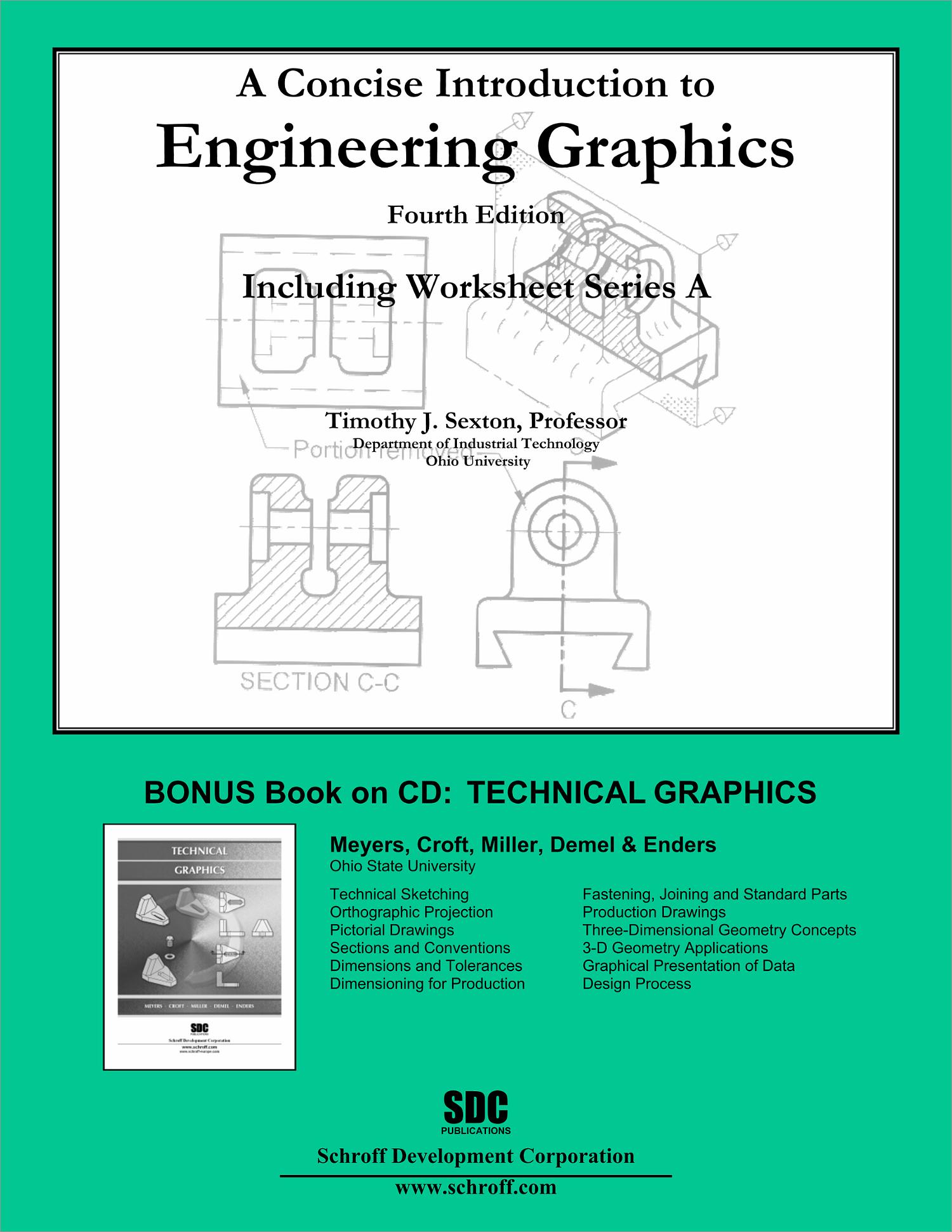 A Concise Introduction to Engineering Graphics Including Worksheet ...
