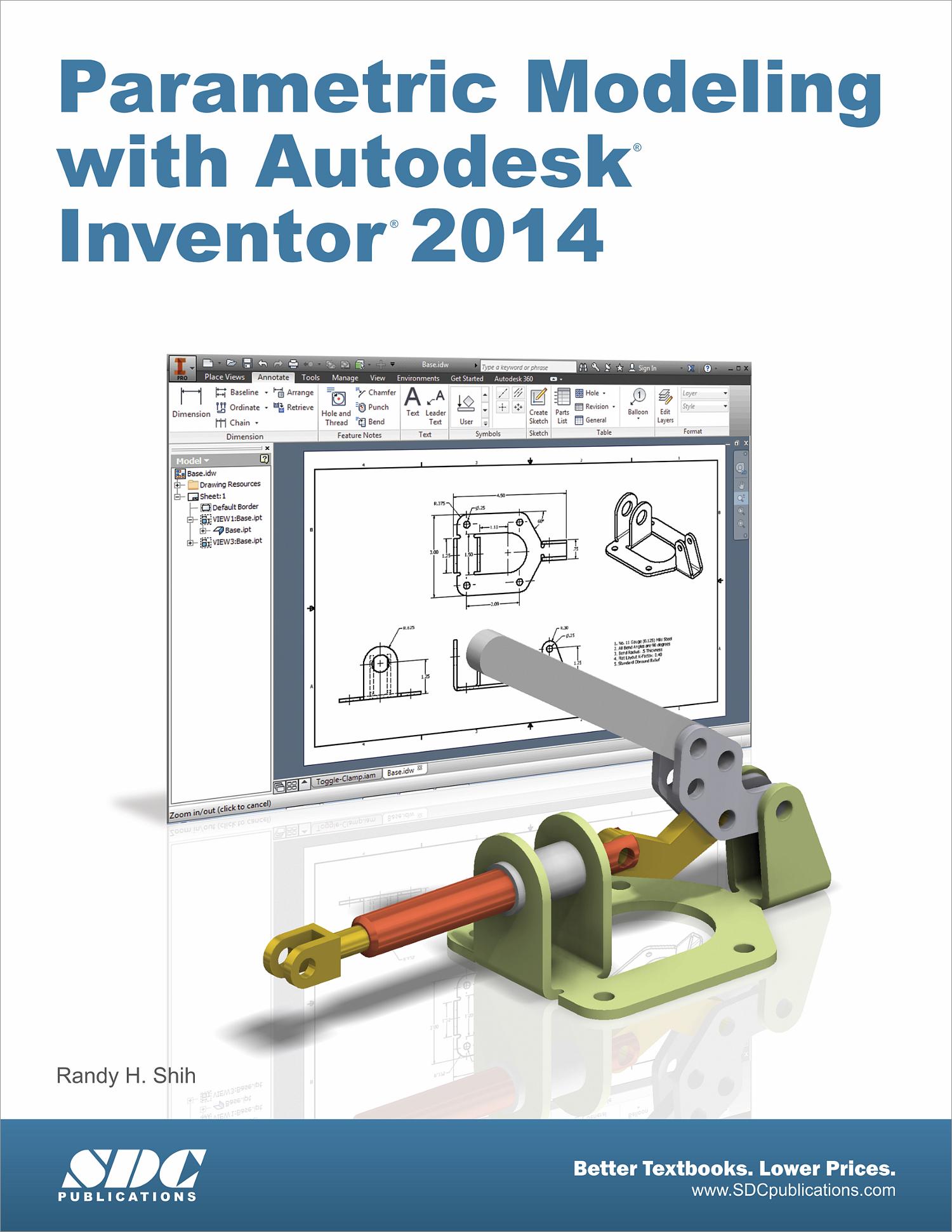 Parametric Modeling with Autodesk Inventor 2014, Book 9781585037995 ...