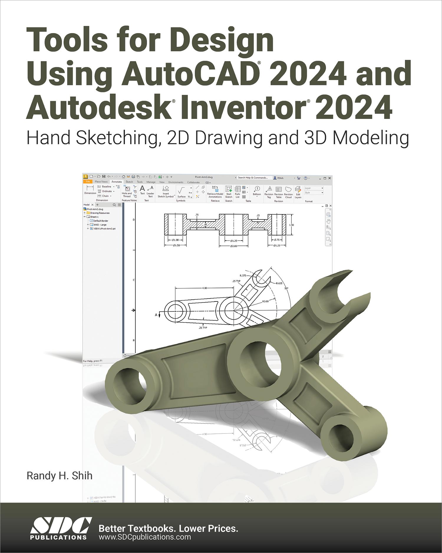 Tools For Design Using AutoCAD 2024 And Autodesk Inventor 2024 Book   9781630575915 2tkka5kid3 