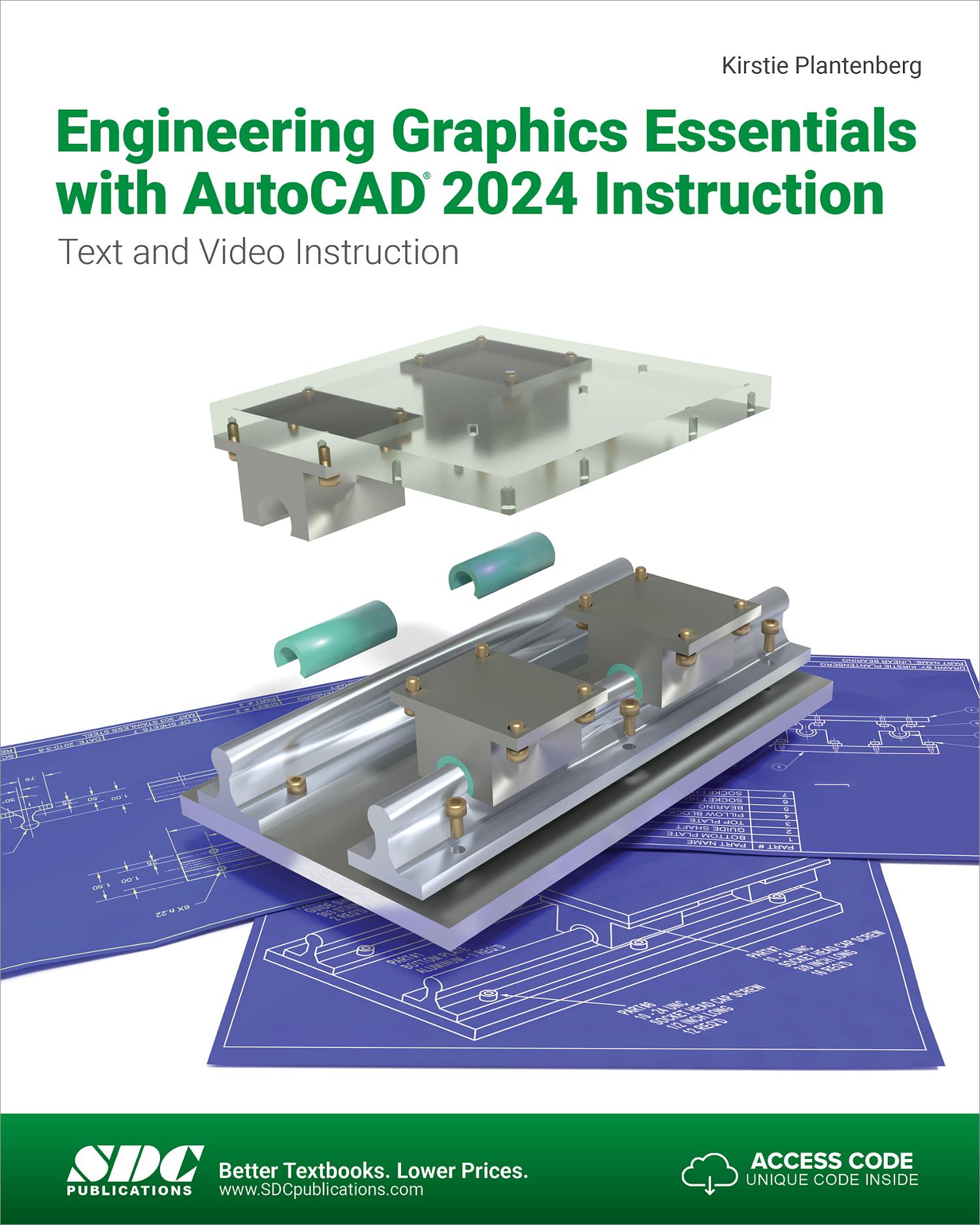 Engineering Graphics Essentials With AutoCAD 2024 Instruction Book   9781630576042 Ybehdopha5 