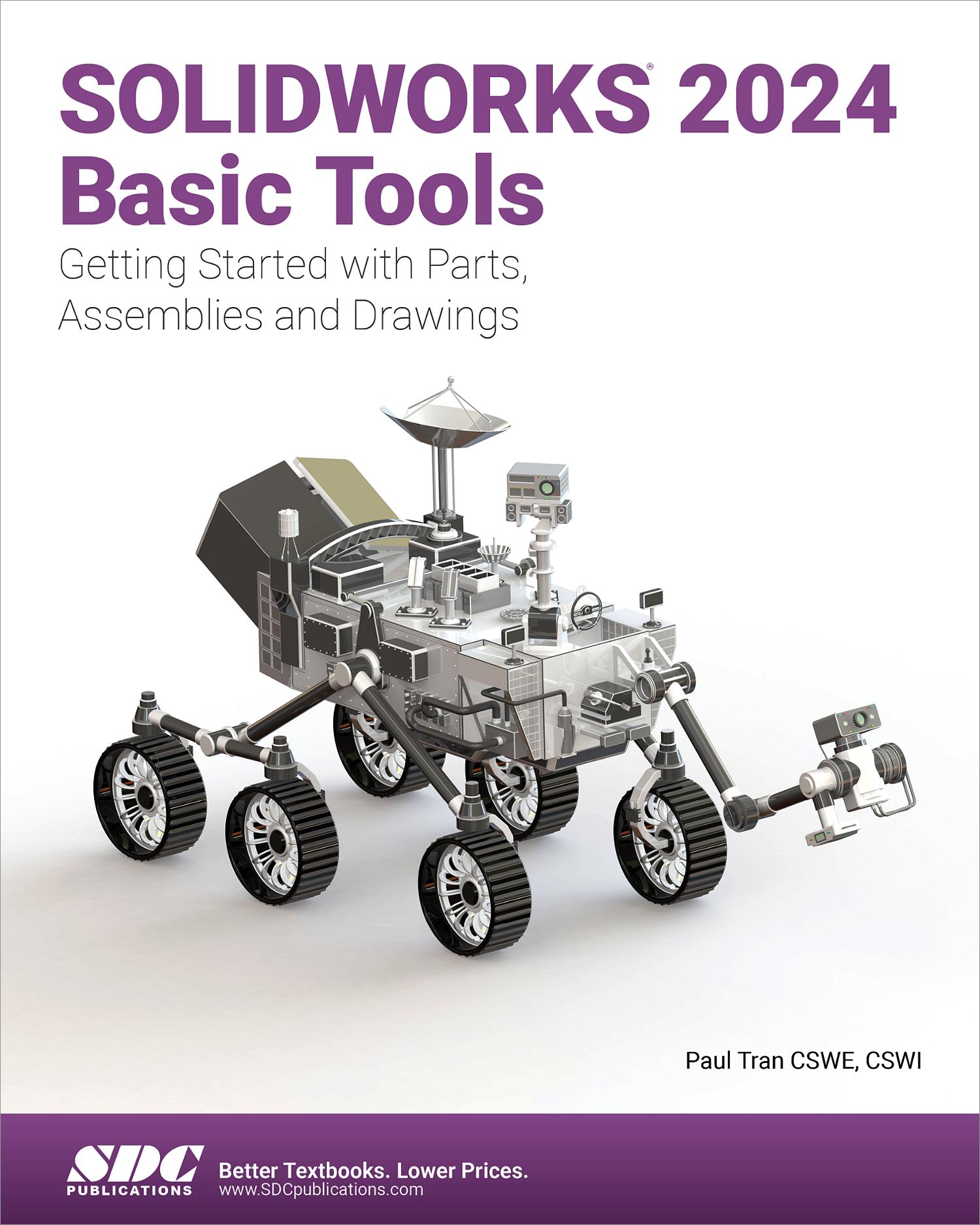 SOLIDWORKS 2024 Basic Tools Book 9781630576257 SDC Publications   9781630576257 3akwp062gg 