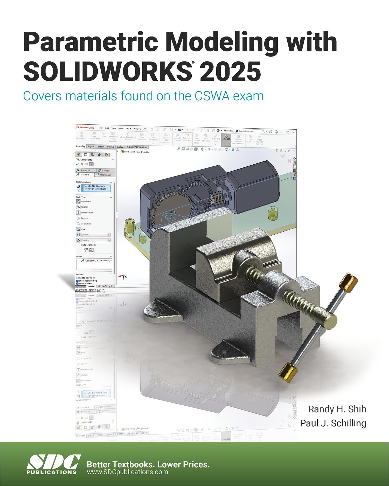 Parametric modeling with solidworks 2025 book 9781630576998 sdc