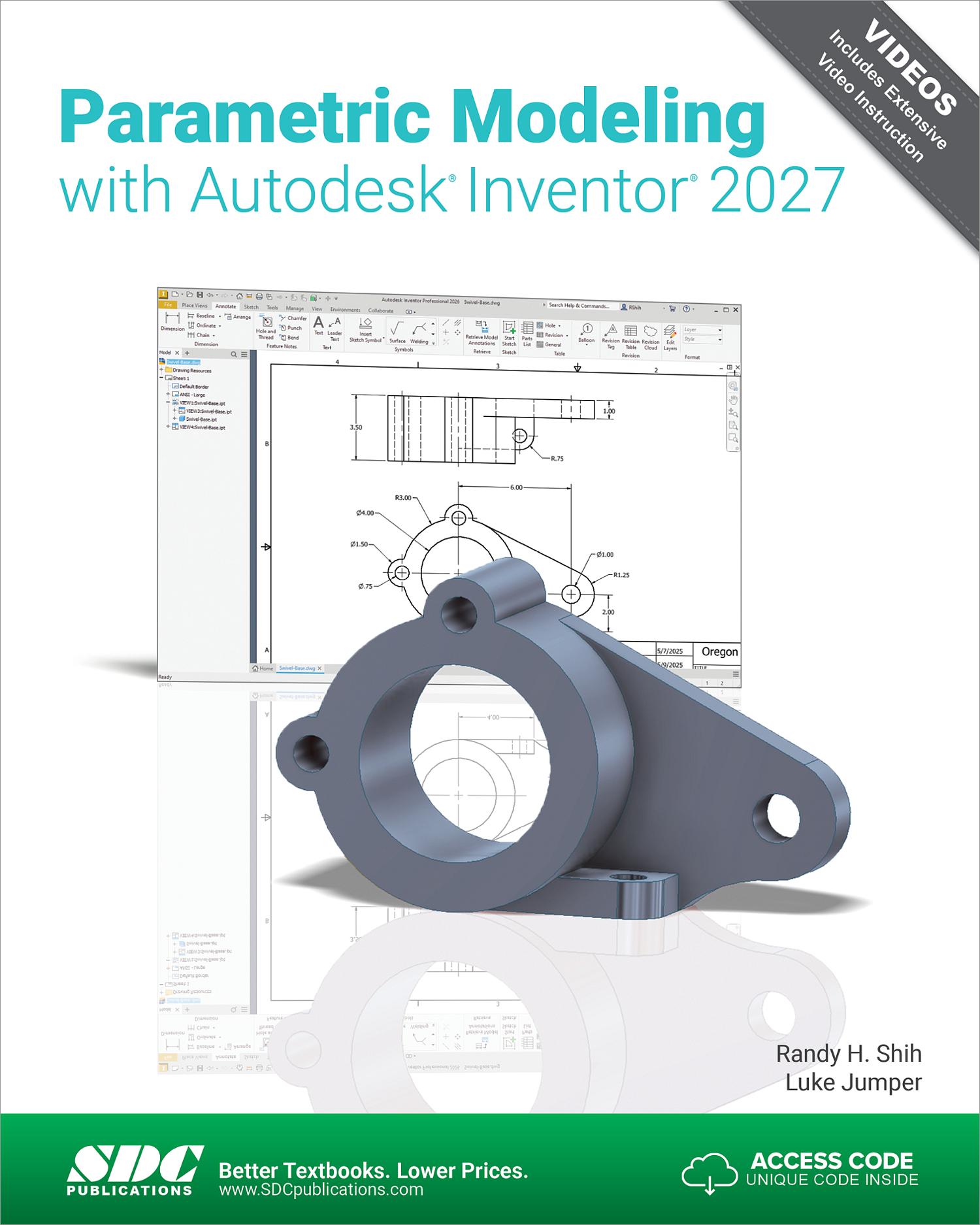 Parametric Modeling with Autodesk Inventor 2027, Book 9781630578008 ...