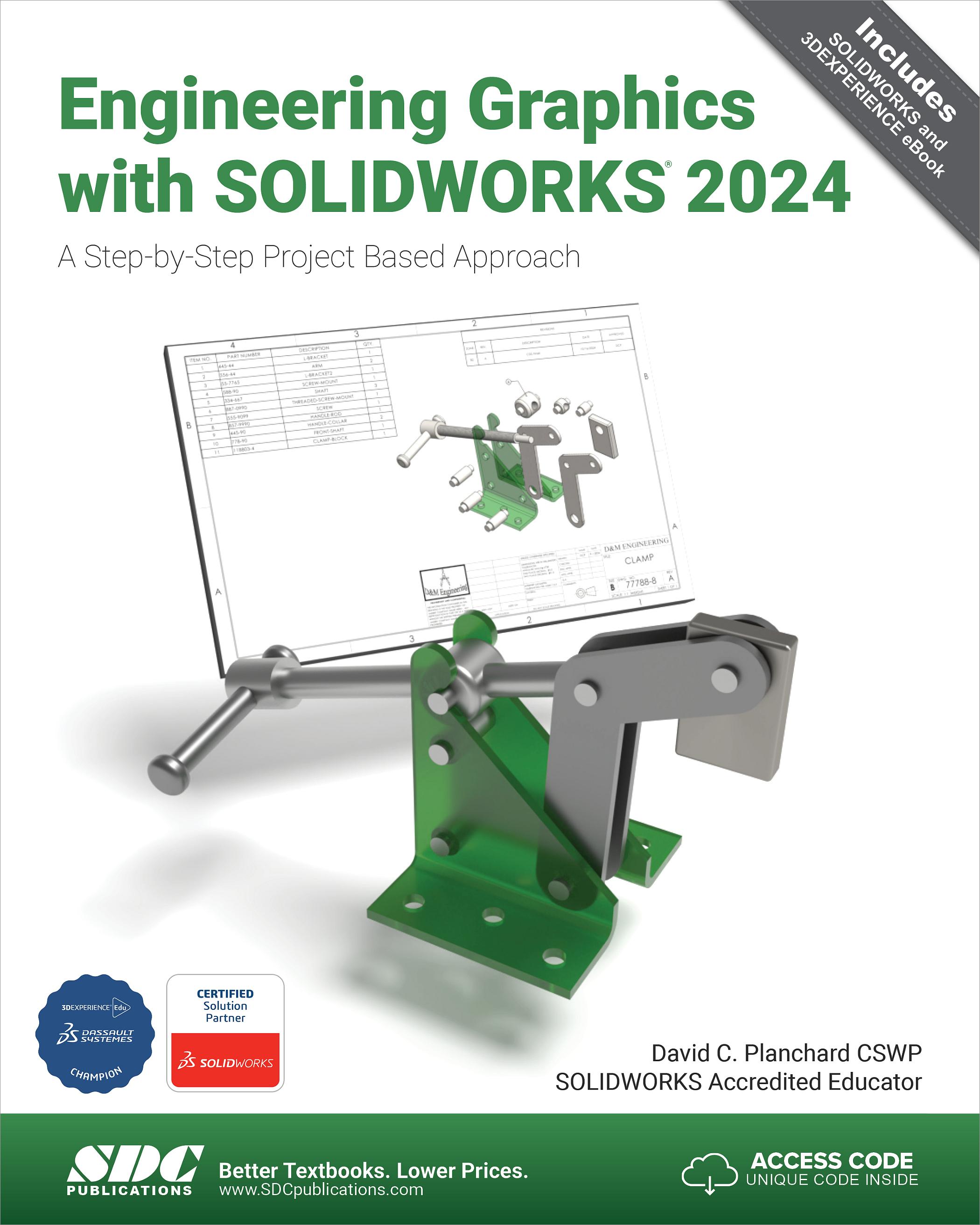 Engineering Graphics with SOLIDWORKS 2024, Book 9781630576271 SDC