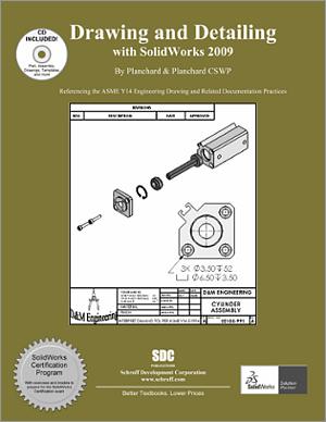 Drawing and Detailing with SolidWorks 2009 book cover