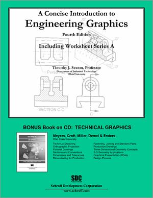 A Concise Introduction to Engineering Graphics Including Worksheet Series B Fourth Edition book cover