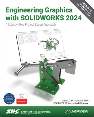 Engineering Graphics with SOLIDWORKS 2024 book cover