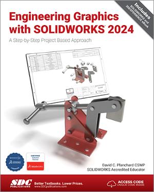 Engineering Graphics with SOLIDWORKS 2024 book cover