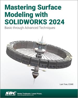 Mastering Surface Modeling with SOLIDWORKS 2024 book cover