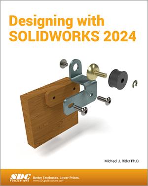 Designing with SOLIDWORKS 2024 book cover