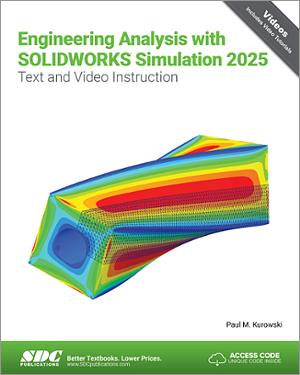 Engineering Analysis with SOLIDWORKS Simulation 2025 book cover