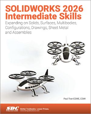 SOLIDWORKS 2026 Intermediate Skills book cover