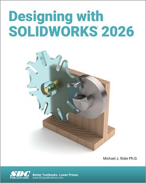 Designing with SOLIDWORKS 2026 book cover