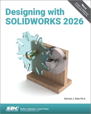 Designing with SOLIDWORKS 2026 book cover