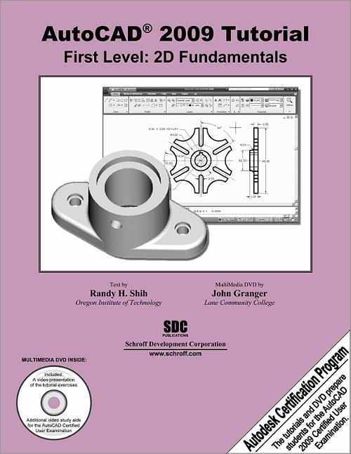 AutoCAD 2009 Tutorial - First Level: 2D Fundamentals book cover