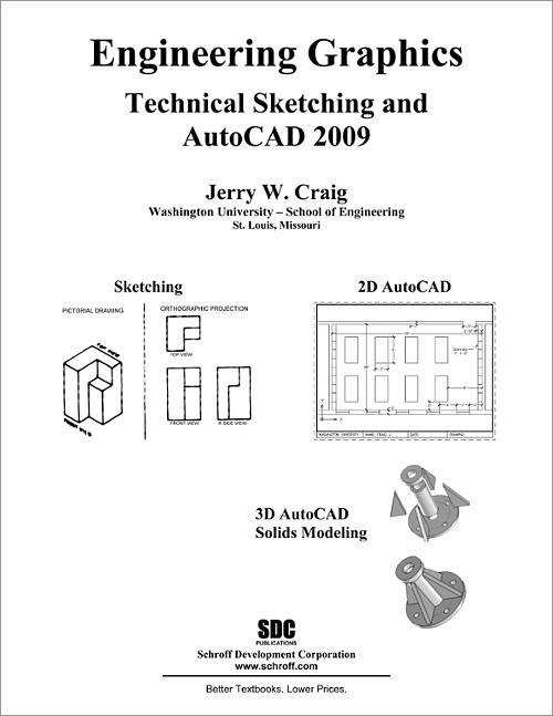 Engineering Graphics Technical Sketching and AutoCAD 2009 book cover