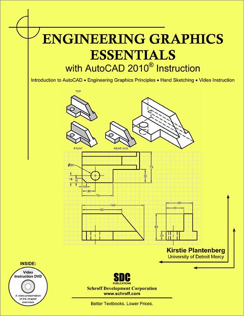Engineering Graphics Essentials with AutoCAD 2010 Instruction book cover