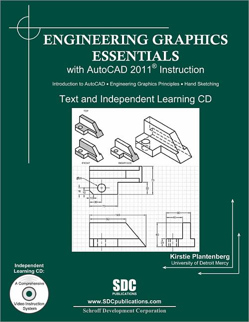Engineering Graphics Essentials with AutoCAD 2011 Instruction book cover