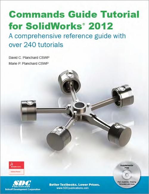 Commands Guide Tutorial for SolidWorks 2012 book cover
