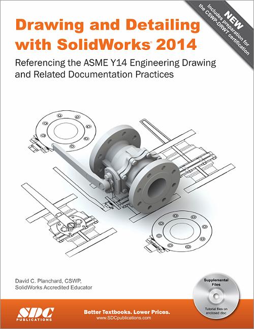Drawing and Detailing with SolidWorks 2014 book cover