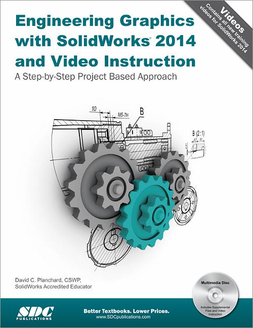 Engineering Graphics with SolidWorks 2014 and Video Instruction book cover