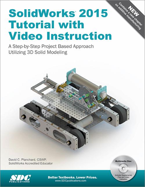 SolidWorks 2015 Tutorial with Video Instruction book cover