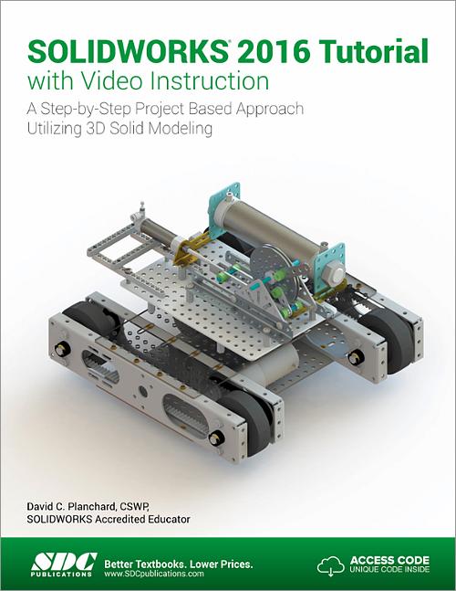 SOLIDWORKS 2016 Tutorial with Video Instruction book cover
