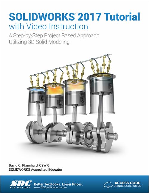 SOLIDWORKS 2017 Tutorial with Video Instruction book cover