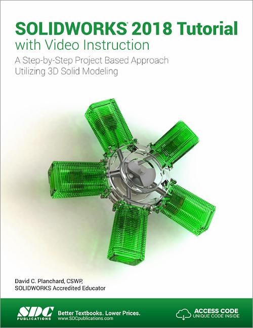 SOLIDWORKS 2018 Tutorial with Video Instruction book cover