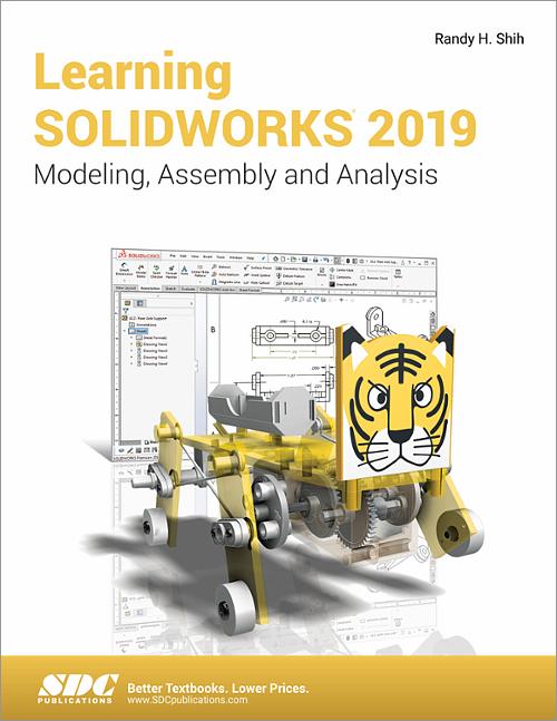 Learning SOLIDWORKS 2019 book cover