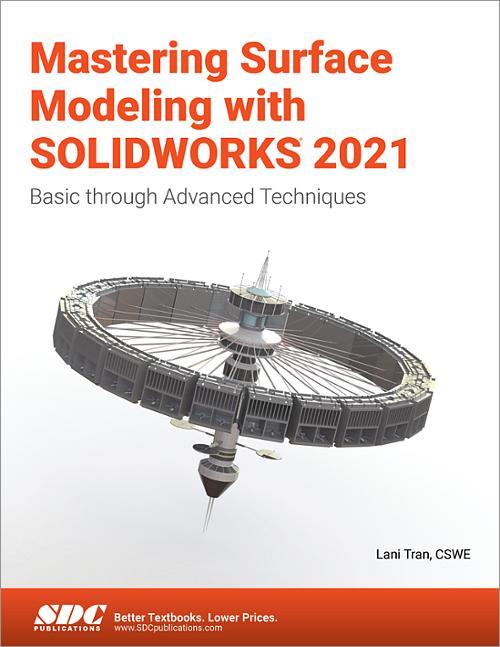 Mastering Surface Modeling with SOLIDWORKS 2021 book cover