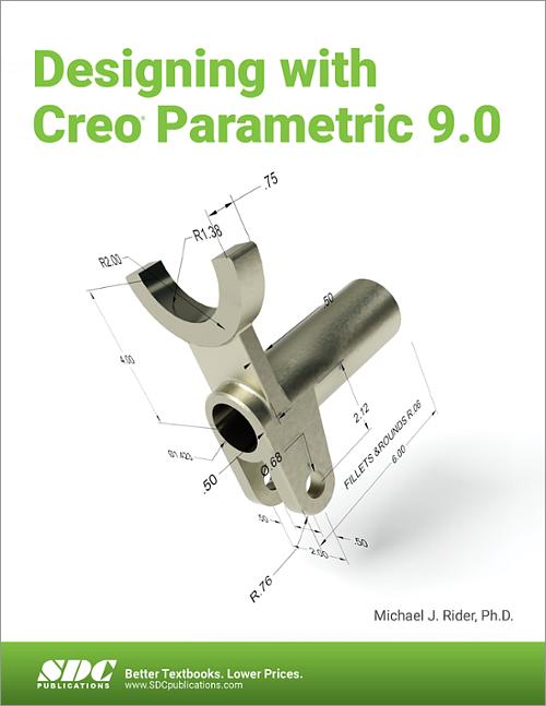 Designing with Creo Parametric 9.0 book cover