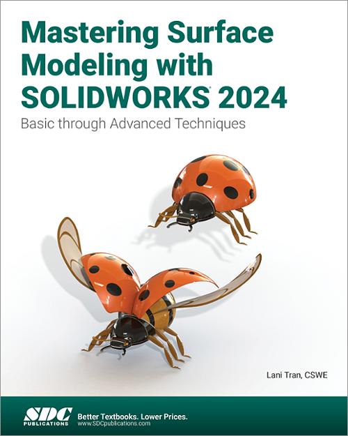 Mastering Surface Modeling with SOLIDWORKS 2024 book cover