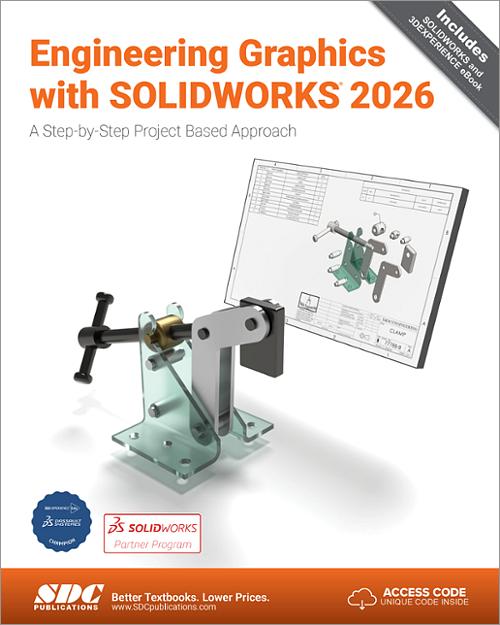 Engineering Graphics with SOLIDWORKS 2026 book cover
